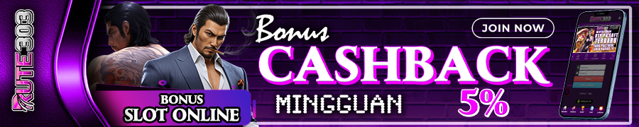 CASHBACK MINGGUAN SLOT 5%